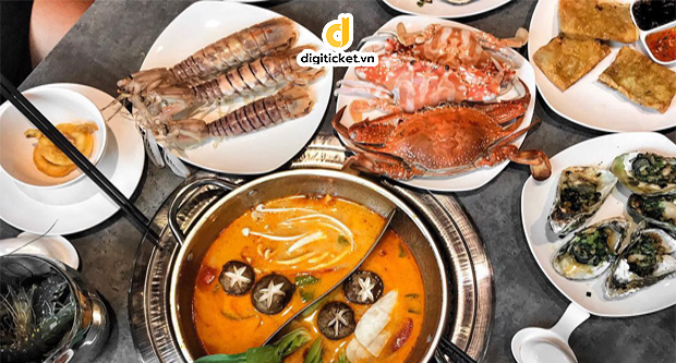 Giá cả của dịch vụ buffet hải sản tôm hùm ở các nhà hàng tại Hà Nội là bao nhiêu?
