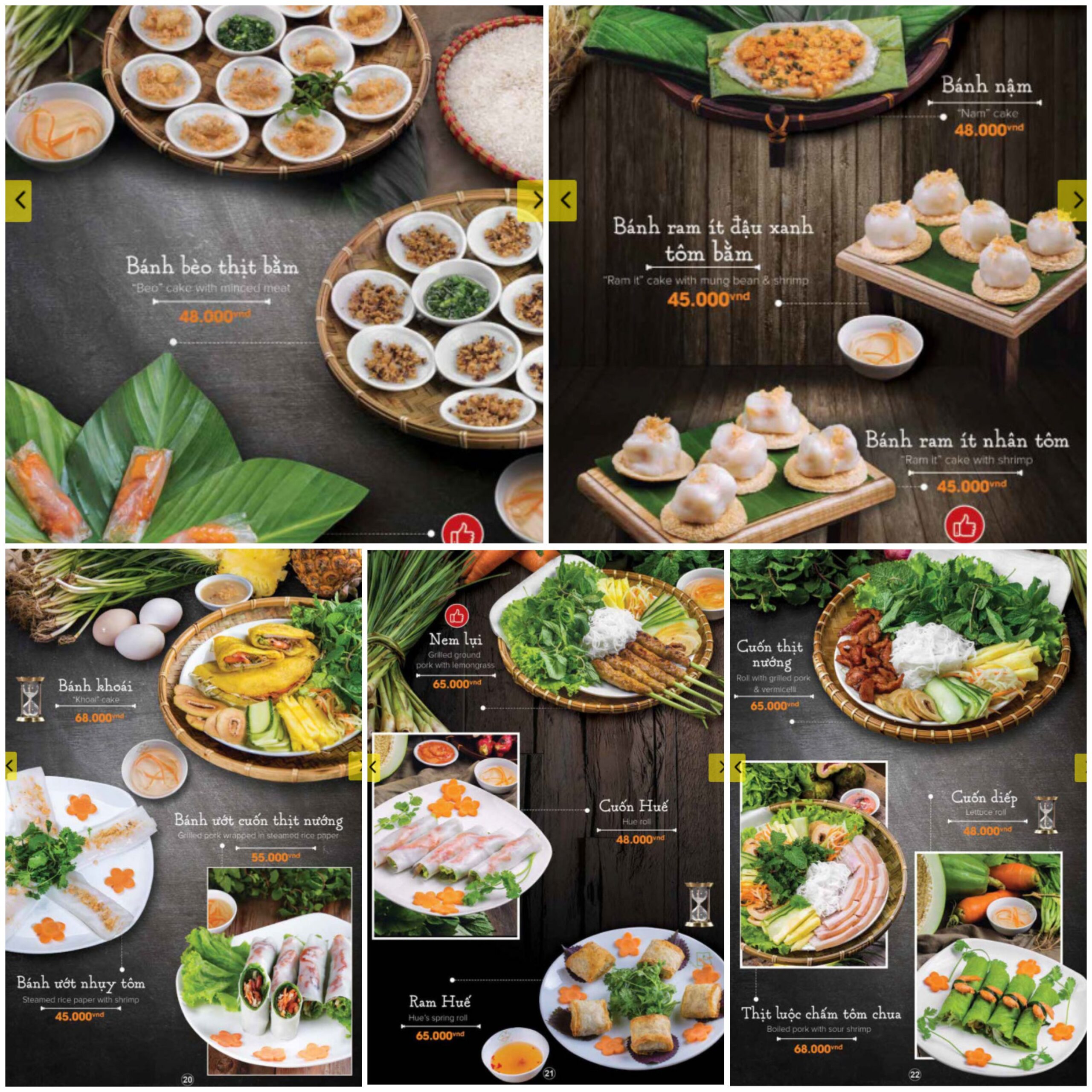 net-hue-thai-ha-menu-mon-cuon