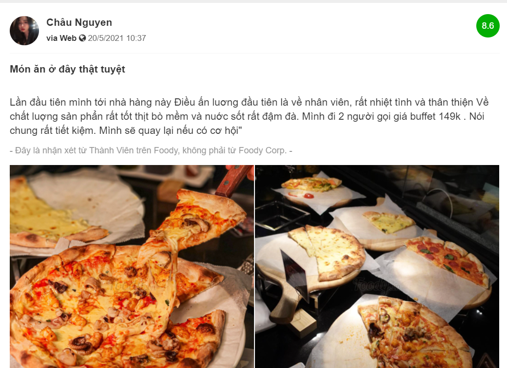 buffet pizza review