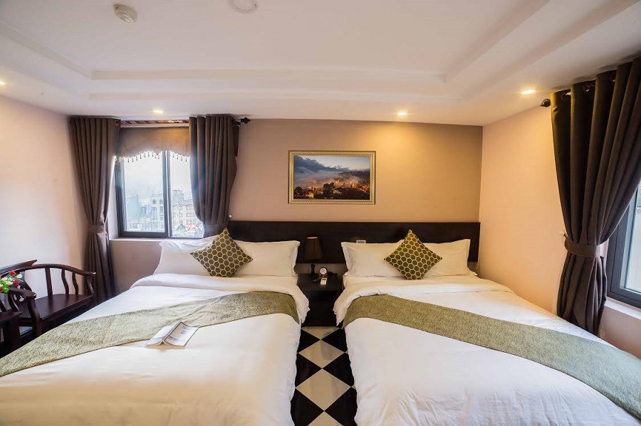 Phòng ngủ khách sạn Mây Sapa
