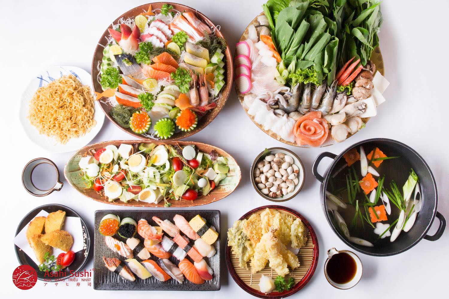 asahi sushi nhà hàng có phòng riêng ở hà nội