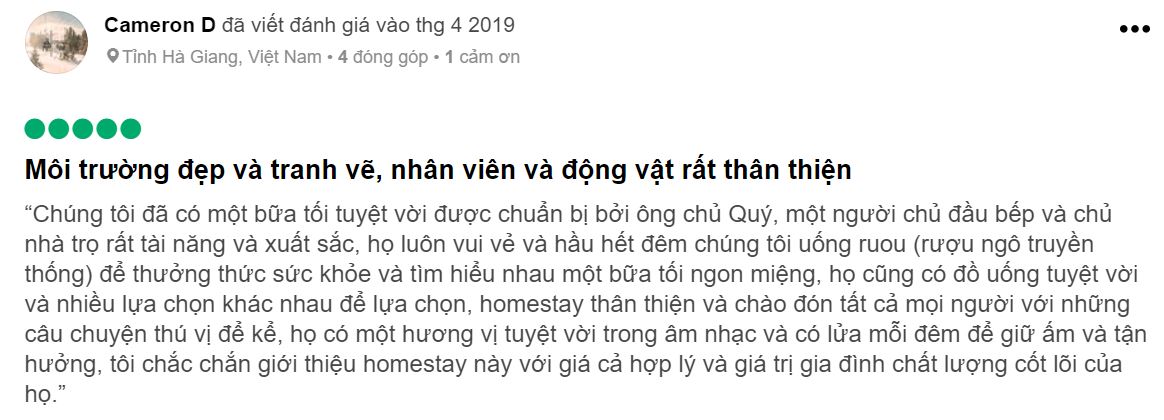 Review Bụi Homestay Đồng Văn