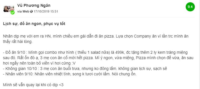 The Pizza Company Đoàn Trần Nghiệp