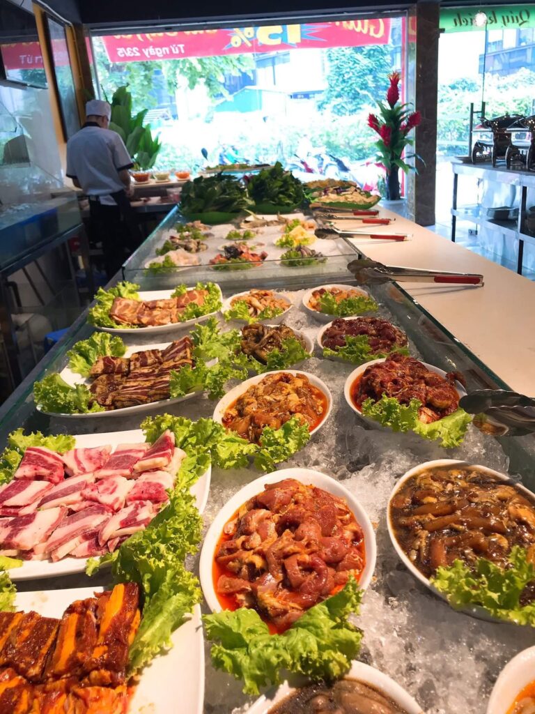 buffet tbq my dinh - bup phe nuong